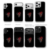 Bleach Ichigo half hollow mask Chris Brown Phone Case Black Electroplated Silver For Iphone 11 To 17