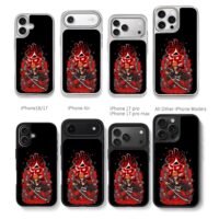 Bleach Ichigo katana skulls Chris Brown Phone Case Black Electroplated Silver For Iphone 11 To 17