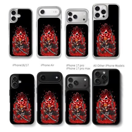 Bleach Ichigo katana skulls Chris Brown Phone Case Black Electroplated Silver For Iphone 11 To 17