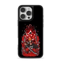 Bleach Ichigo katana skulls iPhone 16 Pro Max Black Case