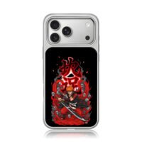 Bleach Ichigo katana skulls iPhone 17 Pro Max Electroplated Silver Case1