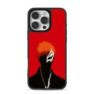 Bleach Ichigo Kurosaki mask art iPhone 16 Pro Max Black Case