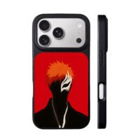 Bleach Ichigo Kurosaki mask art iPhone 17 Pro Max Black Case