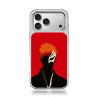 Bleach Ichigo Kurosaki mask art iPhone 17 Pro Max Electroplated Silver Case1