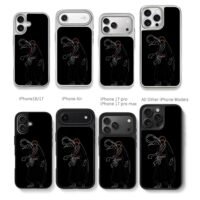 Bleach Ichigo Kurosaki Zangetsu art Chris Brown Phone Case Black Electroplated Silver For Iphone 11 To 17