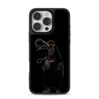 Bleach Ichigo Kurosaki Zangetsu art iPhone 16 Pro Max Black Case