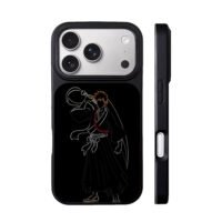 Bleach Ichigo Kurosaki Zangetsu art iPhone 17 Pro Max Black Case