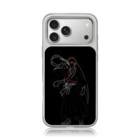 Bleach Ichigo Kurosaki Zangetsu art iPhone 17 Pro Max Electroplated Silver Case1