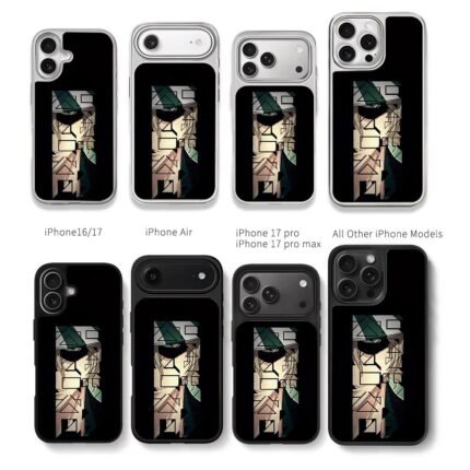 Bleach Kisuke Urahara cut art Chris Brown Phone Case Black Electroplated Silver For Iphone 11 To 17