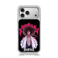 Bleach Kyoraku Shunsui art iPhone 17 Pro Max Electroplated Silver Case1