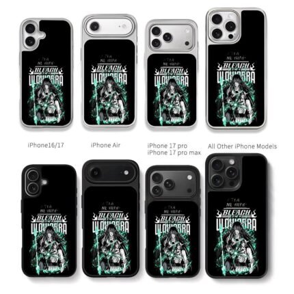 Bleach Ulquiorra Arrancar art Chris Brown Phone Case Black Electroplated Silver For Iphone 11 To 17