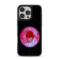 Bleeding heart on blood moon iPhone 16 Pro Max Black Case
