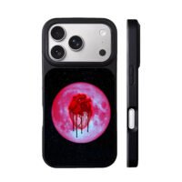 Bleeding heart on blood moon iPhone 17 Pro Max Black Case