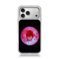 Bleeding heart on blood moon iPhone 17 Pro Max Electroplated Silver Case1