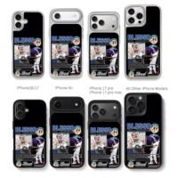 Blessd rapper cartoon photos Chris Brown Phone Case Black Electroplated Silver For Iphone 11 To 17