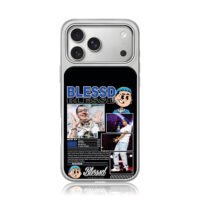 Blessd rapper cartoon photos iPhone 17 Pro Max Electroplated Silver Case1