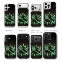 Blind flame swordsman knights Chris Brown Phone Case Black Electroplated Silver For Iphone 11 To 17