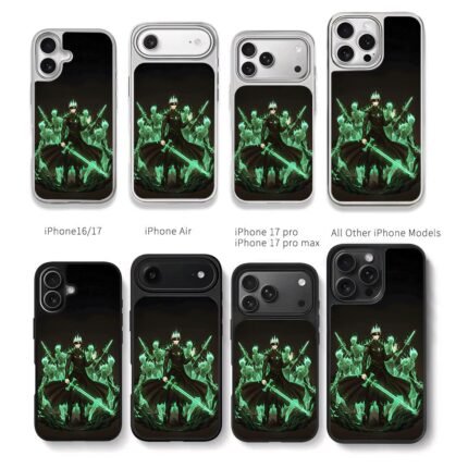 Blind flame swordsman knights Chris Brown Phone Case Black Electroplated Silver For Iphone 11 To 17