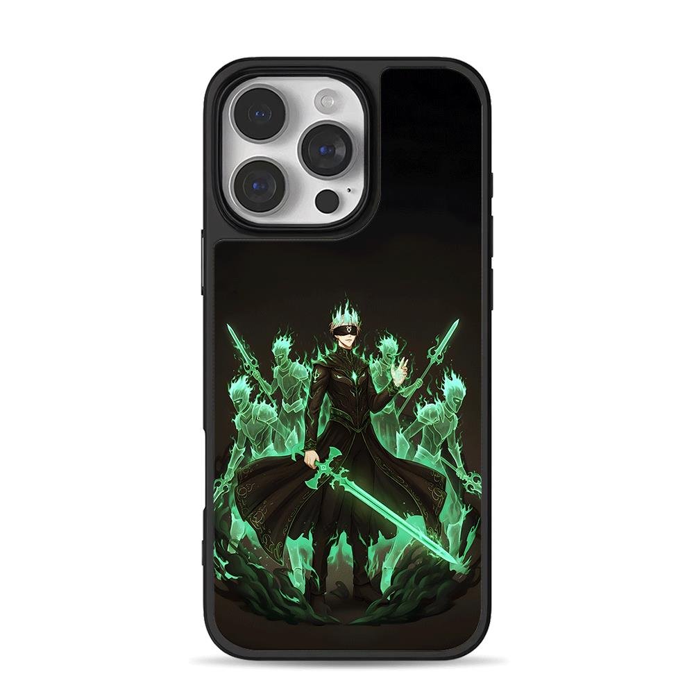 Blind flame swordsman knights iPhone 16 Pro Max Black Case Blind flame swordsman knights iPhone 16 Pro Max Black Case