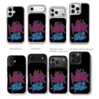 Blink 182 neon street graffiti text art Chris Brown Phone Case Black Electroplated Silver For Iphone 11 To 17