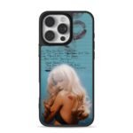 Blonde girl red lip print tracklist iPhone 16 Pro Max Black Case