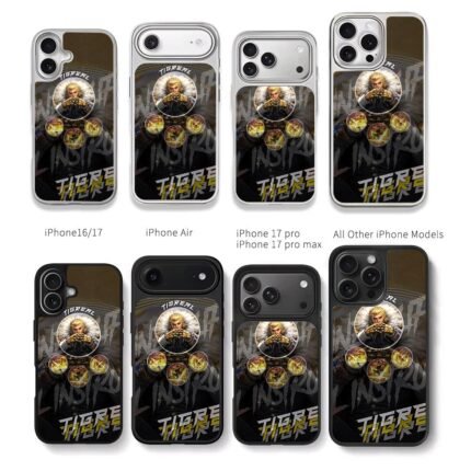 Blonde hero skill icons tigere Chris Brown Phone Case Black Electroplated Silver For Iphone 11 To 17
