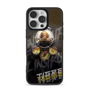 Blonde hero skill icons tigere iPhone 16 Pro Max Black Case