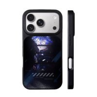 Blue anime boy Akashi dark art iPhone 17 Pro Max Black Case