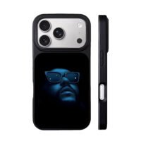 Blue bearded man in sunglasses iPhone 17 Pro Max Black Case