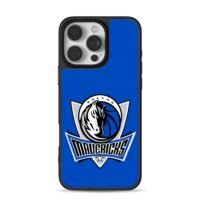 Blue Dallas Mavericks NBA logo iPhone 16 Pro Max Black Case