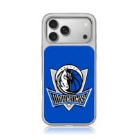Blue Dallas Mavericks NBA logo iPhone 17 Pro Max Electroplated Silver Case1