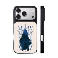 Blue feather singer KILLAH repeat iPhone 17 Pro Max Black Case