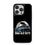 Blue JDM car GoodOldDays moon iPhone 16 Pro Max Black Case