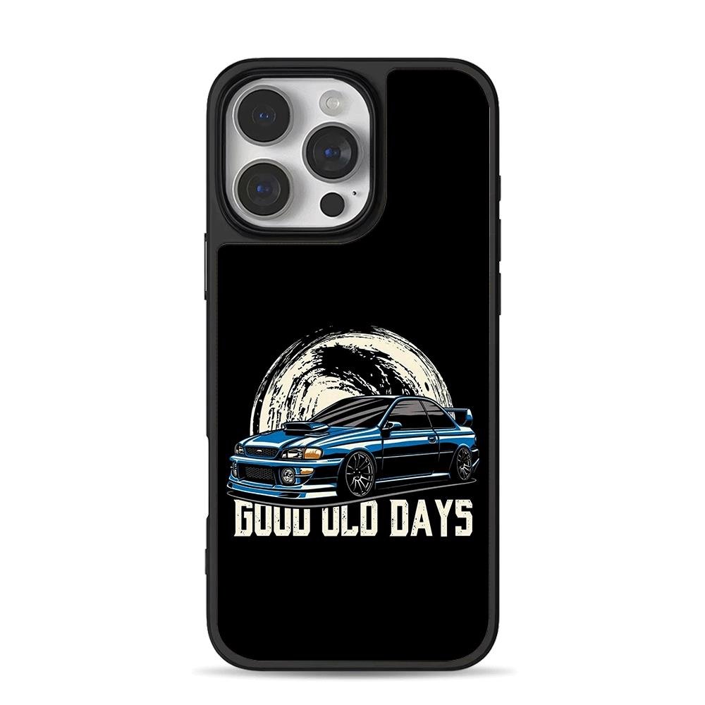 Blue JDM car GoodOldDays moon iPhone 16 Pro Max Black Case Blue JDM car GoodOldDays moon iPhone 16 Pro Max Black Case