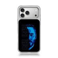 Blue John Wick Baba Yaga art iPhone 17 Pro Max Electroplated Silver Case1