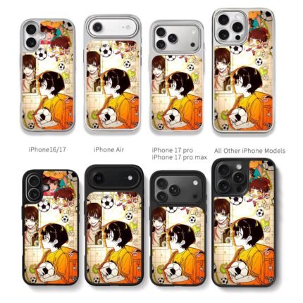Blue Lock Bachira soccer art Chris Brown Phone Case Black Electroplated Silver For Iphone 11 To 17