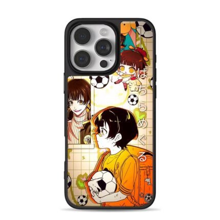 Blue Lock Bachira soccer art iPhone 16 Pro Max Black Case