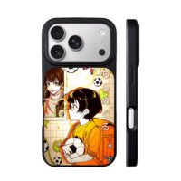 Blue Lock Bachira soccer art iPhone 17 Pro Max Black Case