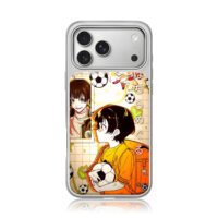 Blue Lock Bachira soccer art iPhone 17 Pro Max Electroplated Silver Case1