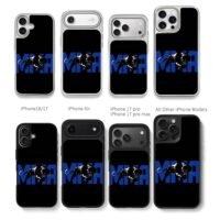Blue MMA with black panther Chris Brown Phone Case Black Electroplated Silver For Iphone 11 To 17