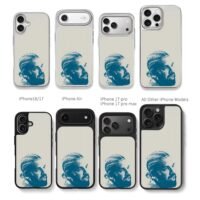 Blue portrait Kendrick Lamar Chris Brown Phone Case Black Electroplated Silver For Iphone 11 To 17