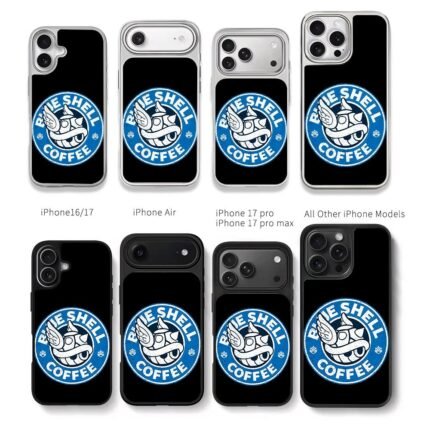 Blue Shell Coffee Mario wing shell Chris Brown Phone Case Black Electroplated Silver For Iphone 11 To 17