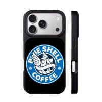 Blue Shell Coffee Mario wing shell iPhone 17 Pro Max Black Case