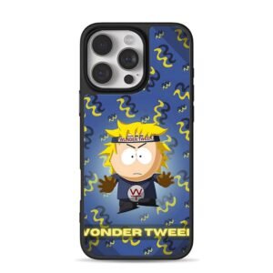 Blue South Park Wonder Tweek cartoon iPhone 16 Pro Max Black Case