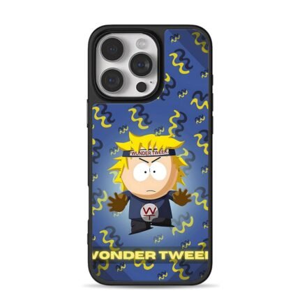 Blue South Park Wonder Tweek cartoon iPhone 16 Pro Max Black Case