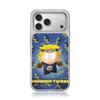 Blue South Park Wonder Tweek cartoon iPhone 17 Pro Max Electroplated Silver Case1