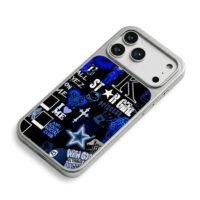 Blue y2k star girl hello kitty iPhone 17 Pro Max Electroplated Silver Case2