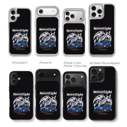 BlueEyesWhiteDragonStreetRacer Chris Brown Phone Case Black Electroplated Silver For Iphone 11 To 17