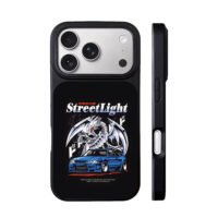 BlueEyesWhiteDragonStreetRacer iPhone 17 Pro Max Black Case