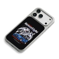 BlueEyesWhiteDragonStreetRacer iPhone 17 Pro Max Electroplated Silver Case2
